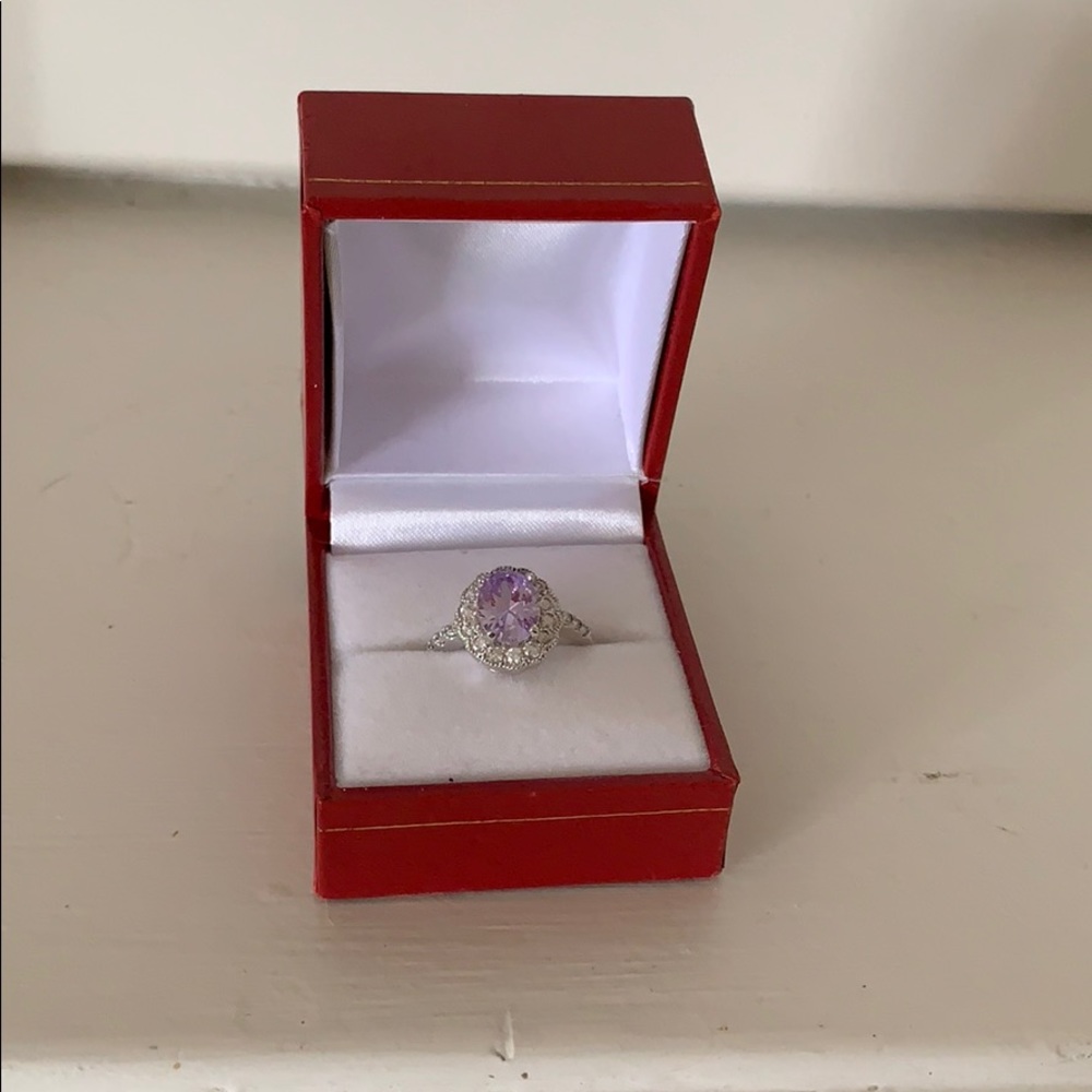 Light purple beautiful ring